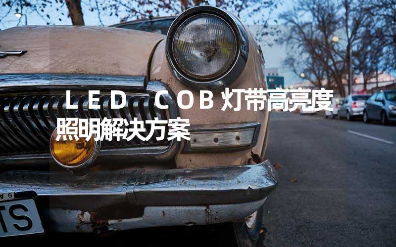 LED COB灯带高亮度照明解决方案